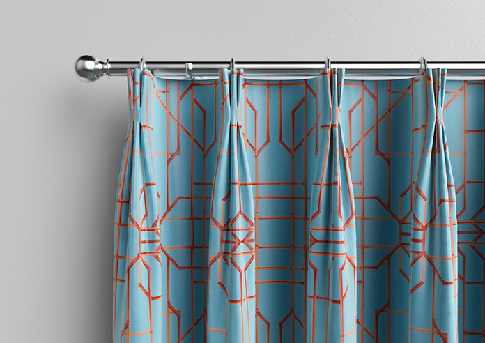 Bamboo Candy, Red Blue - Made To Measure Curtains - Image 11